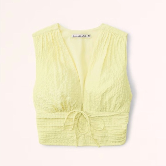 Abercrombie & Fitch Light Yellow Tank Top - Picture 1 of 5